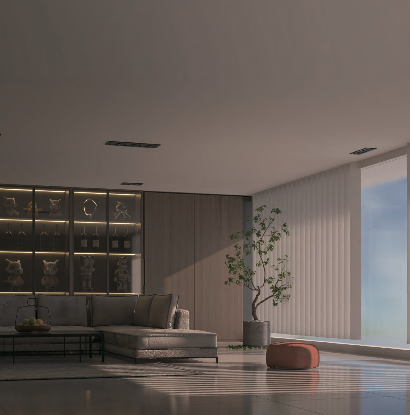 E Series Recessed Grille Light