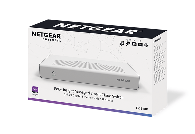 8 - port Gigabit PoE+ (130W) Insight Managed Smart Cloud Switch w/ 2 SFP, rackmount kit - LINKO SMART TECHNOLOGY LIMITED