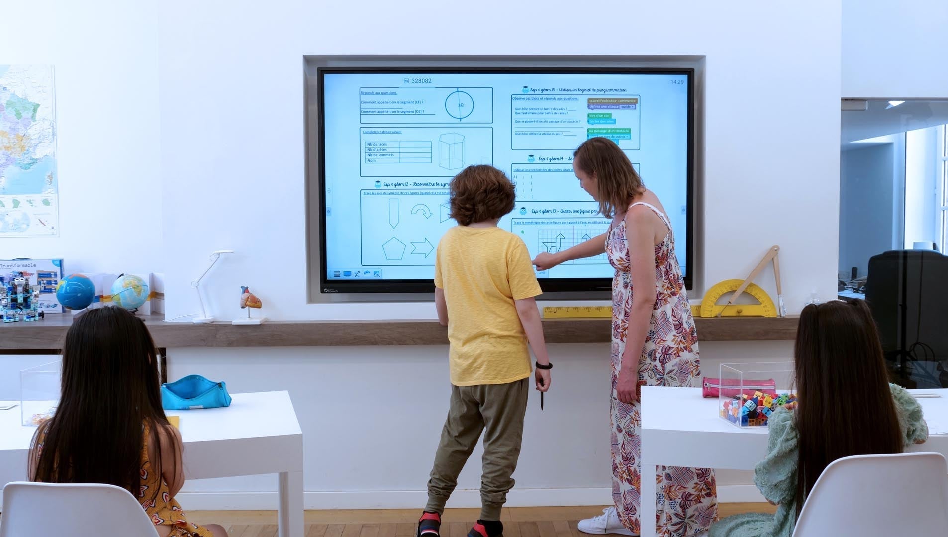 Where are interactive whiteboards used?