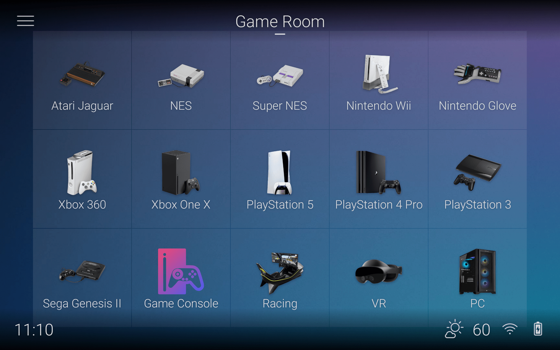 Game Console Icons in Control4 - LINKO SMART TECHNOLOGY LIMITED
