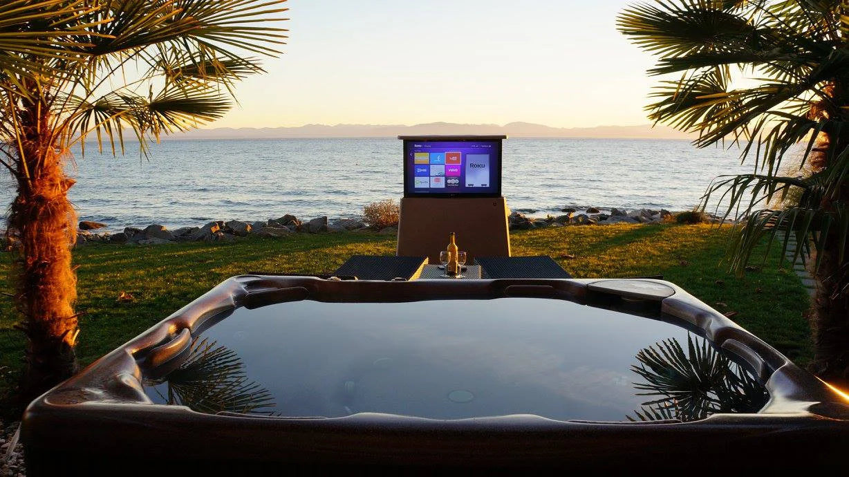 Outdoor TV Cabinet - With built-in Remote Control TV Lift