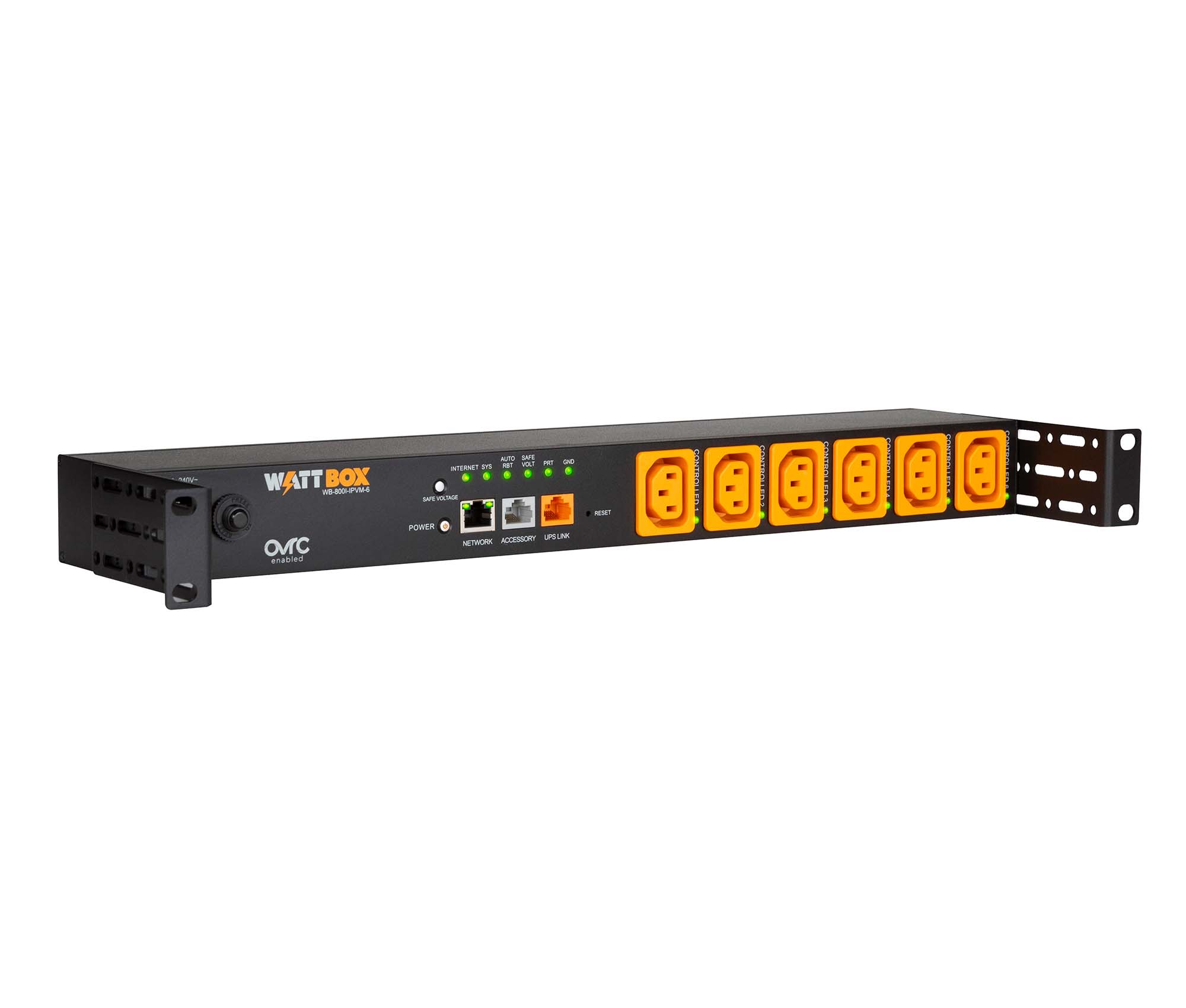 WattBox® 800I Series IP Surge Protector | 6 Individually Controlled & Metered Outlets WB-800I-IPVM-6