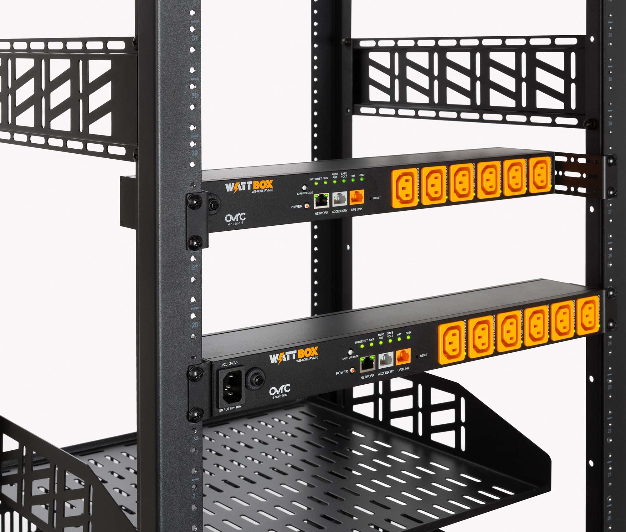 WattBox® 800I Series IP Surge Protector | 6 Individually Controlled & Metered Outlets WB-800I-IPVM-6