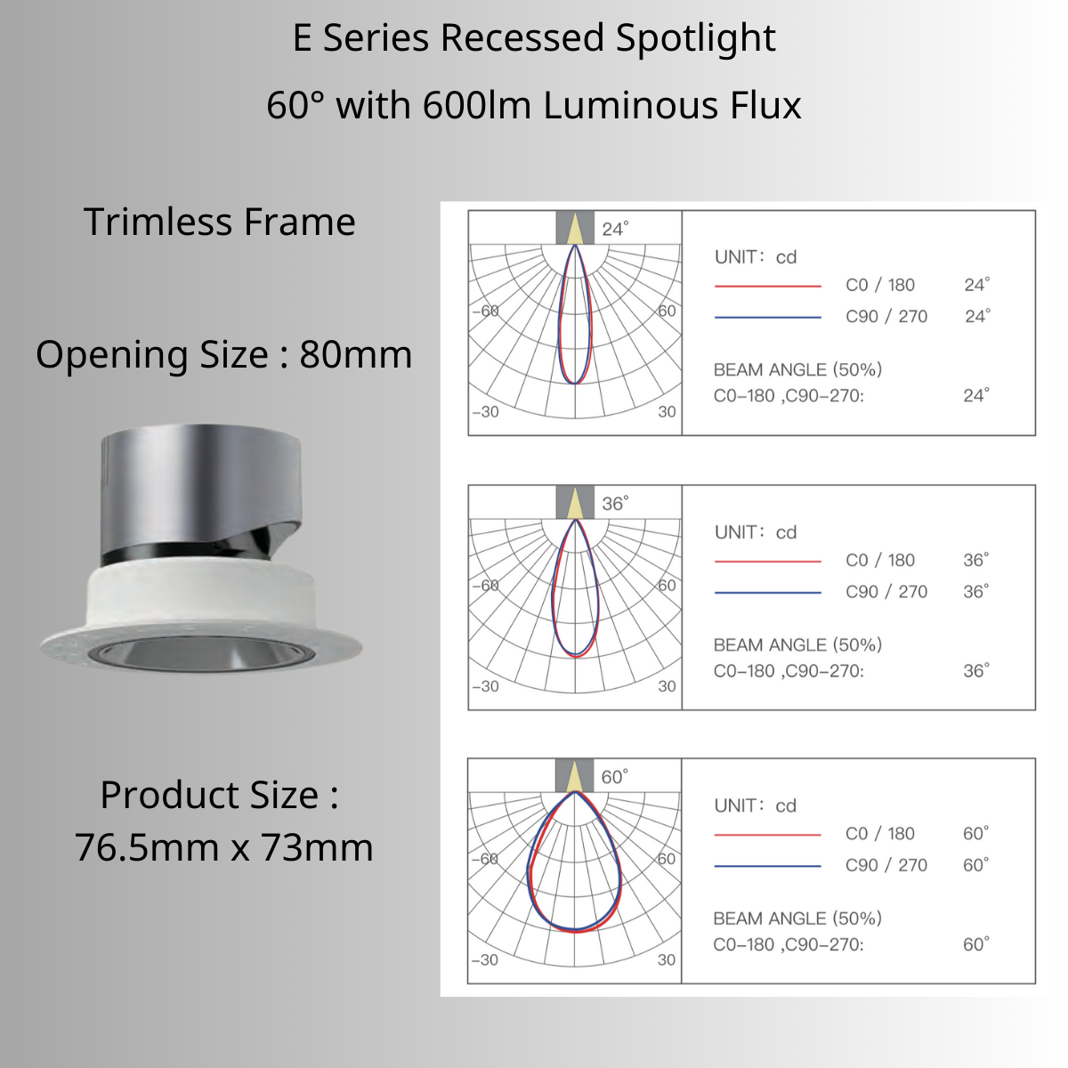 E Series Recessed Spotlight