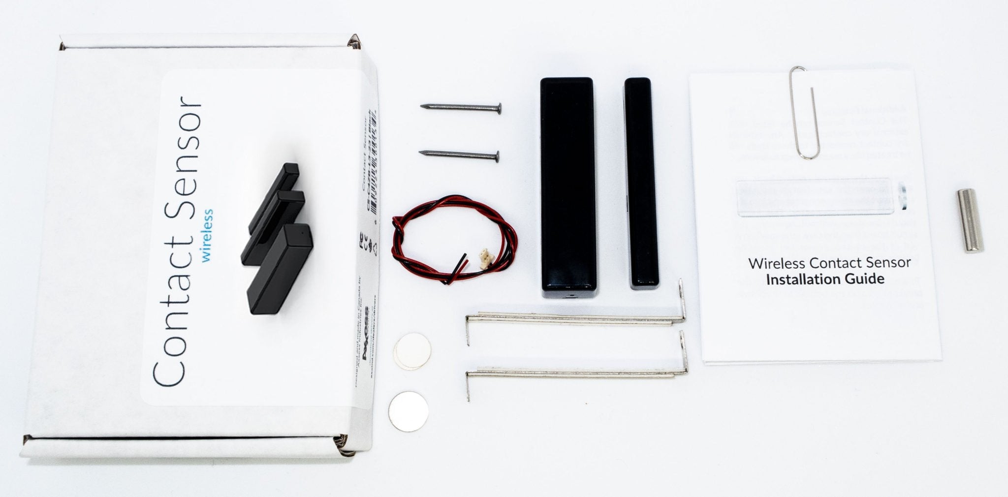 Contact Sensor Wireless – easy install with magnetic contact that transmits open/closed status