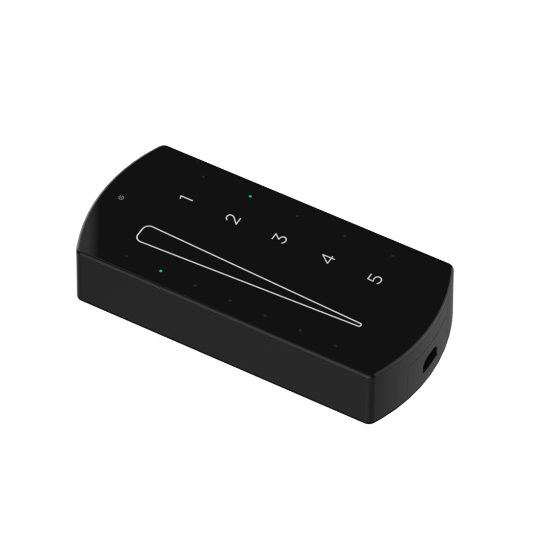 Lamp Dimmer Plus – Compact dimming slider for table lamps with 5 programmable buttons for additional controls