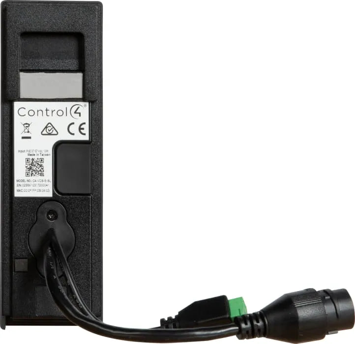 Control4 Chime Video Doorbell PoE Black C4-VDB-E-BL