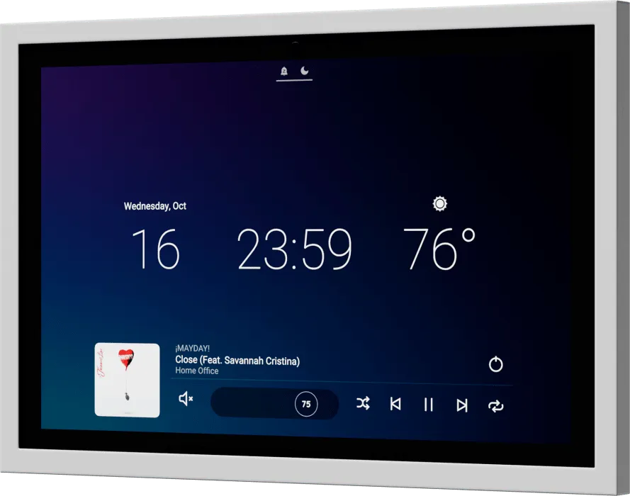 Control4 T5 Series 8" In-Wall Touchscreen White C4-T5IW8-WH