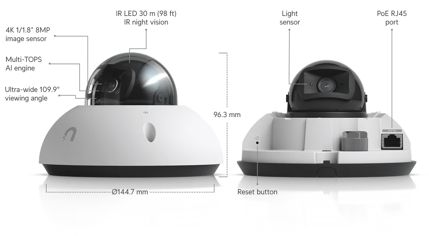 G6 Dome - All - weather, vandal - proof 4K PoE camera - LINKO SMART TECHNOLOGY LIMITED
