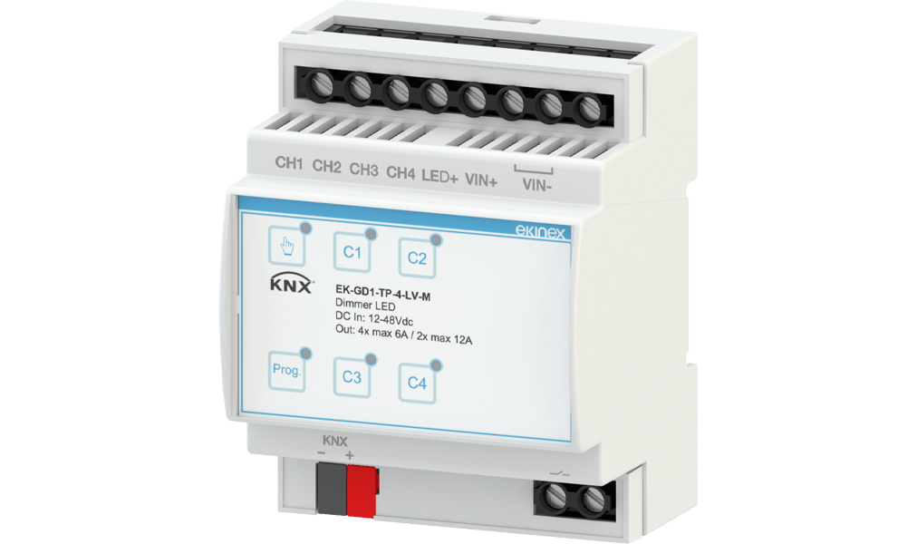 KNX 12/24/48 Vdc 4 - channel dimmer - LINKO SMART TECHNOLOGY LIMITED