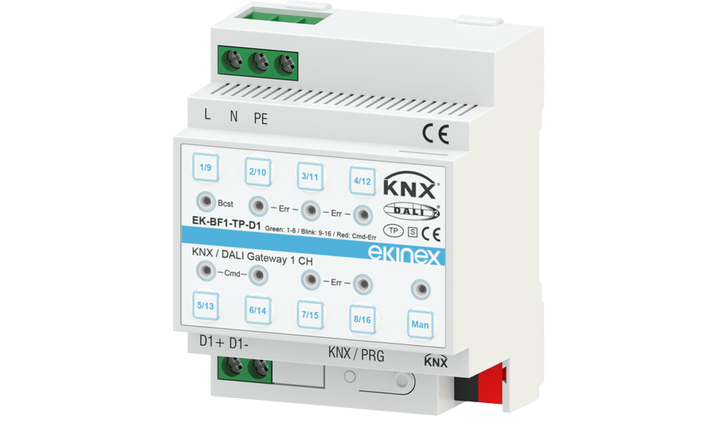 KNX / DALI gateway 1 or 2 channels DIN - Rail mount modules - LINKO SMART TECHNOLOGY LIMITED
