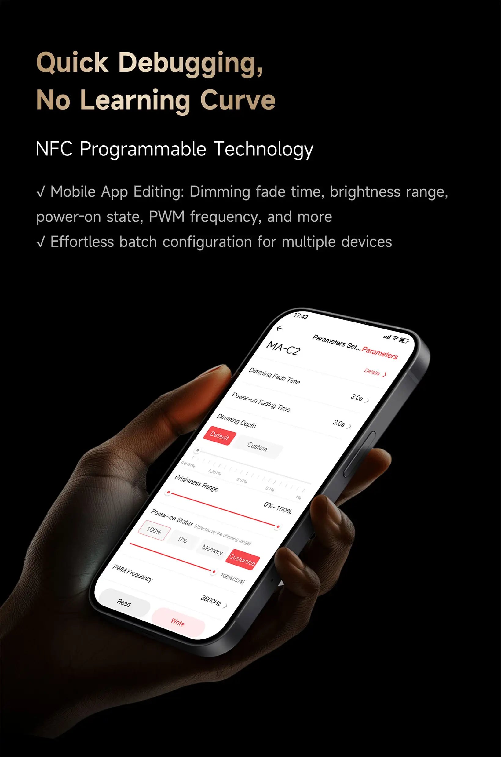 LTECH MA-C1 NFC Programmable Matter LED Controller