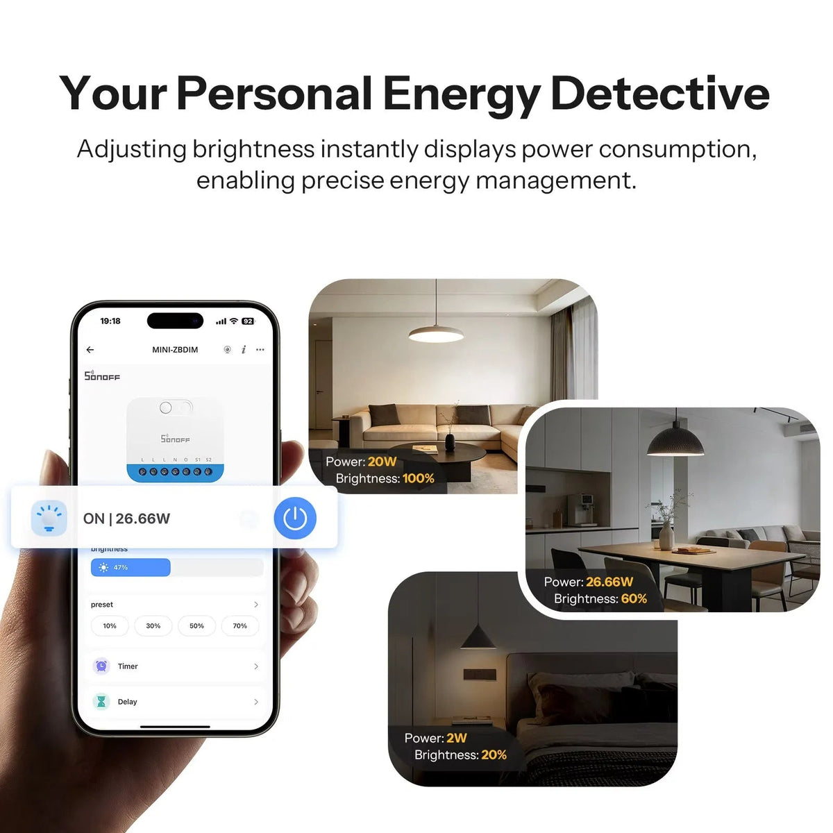SONOFF MINI Extreme Zigbee Dimmer Switch MINI-ZBDIM - LINKO SMART TECHNOLOGY LIMITED