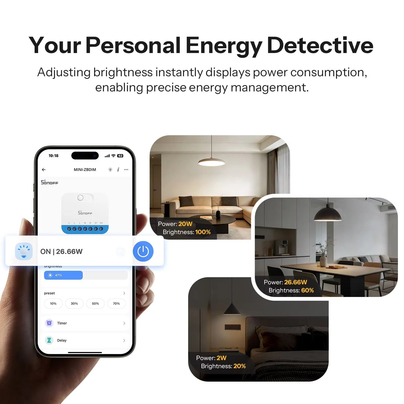 SONOFF MINI Extreme Zigbee Dimmer Switch MINI-ZBDIM