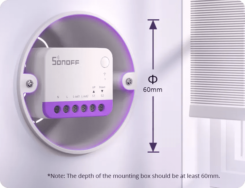 SONOFF Smart Roller Shutter Switch MINI-RBS - LINKO SMART TECHNOLOGY LIMITED