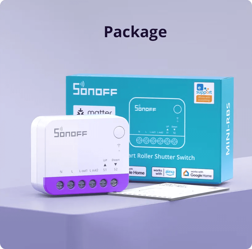 SONOFF Smart Roller Shutter Switch MINI-RBS - LINKO SMART TECHNOLOGY LIMITED