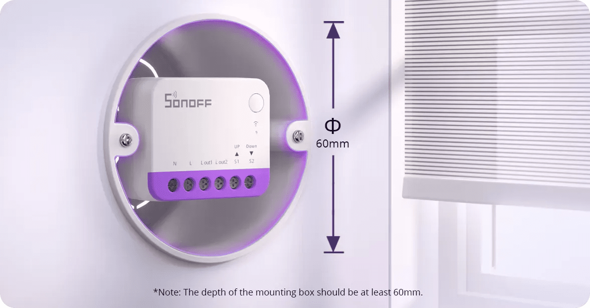 SONOFF Smart Roller Shutter Switch MINI-RBS - LINKO SMART TECHNOLOGY LIMITED