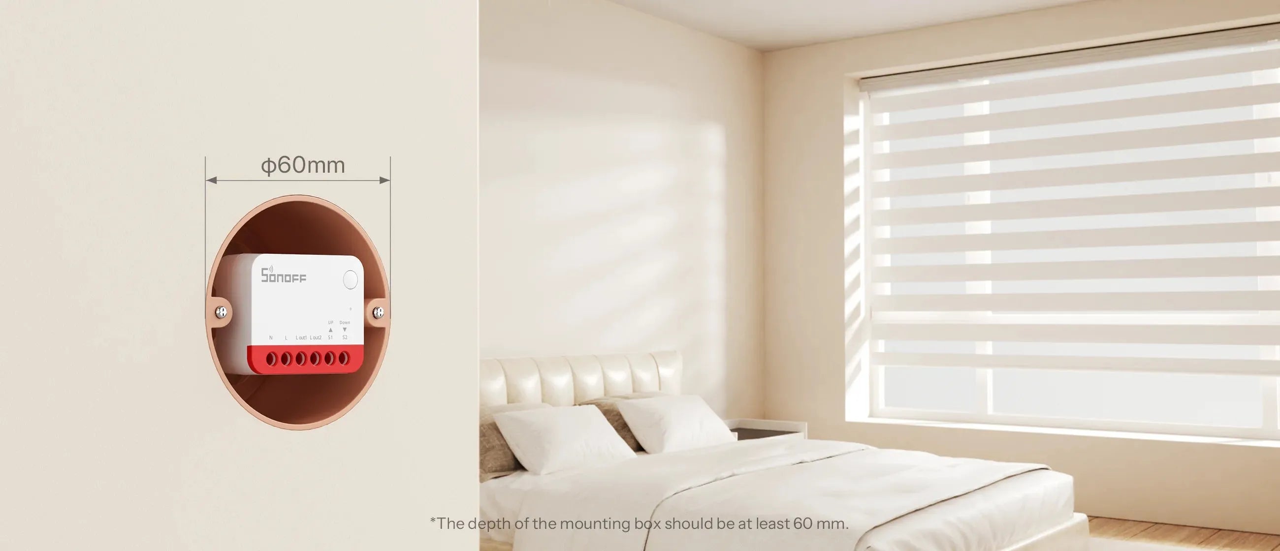 SONOFF Zigbee Smart Roller Shutter Switch MINI-ZBRBS