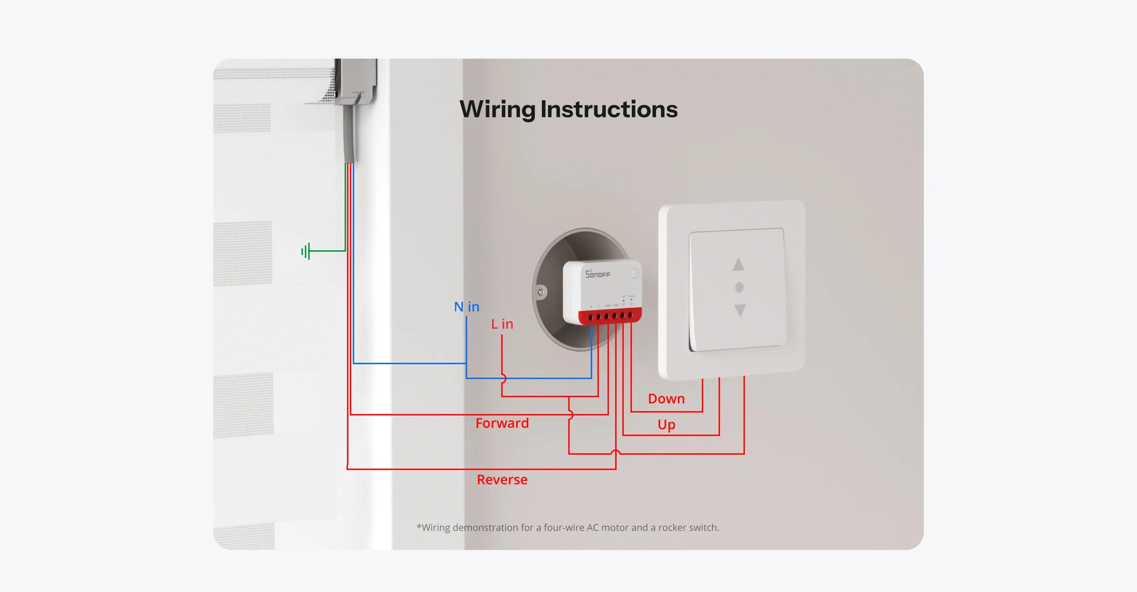 SONOFF Zigbee Smart Roller Shutter Switch MINI-ZBRBS