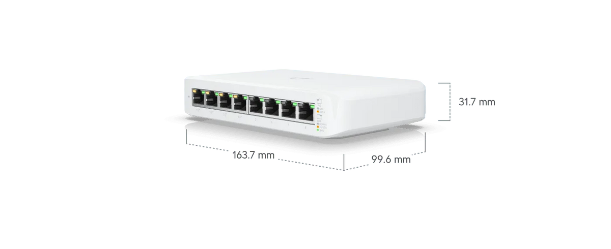 Ubiquiti Switch Lite 8 PoE 交換器