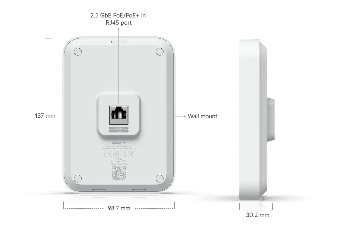 Ubiquiti U7 In-Wall 無線存取點 - LINKO SMART TECHNOLOGY LIMITED