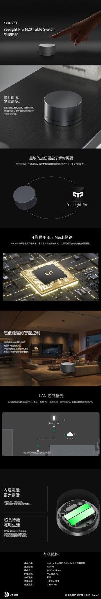 Yeelight Pro M20 Rotary Switch 旋轉開關 - LINKO SMART TECHNOLOGY LIMITED