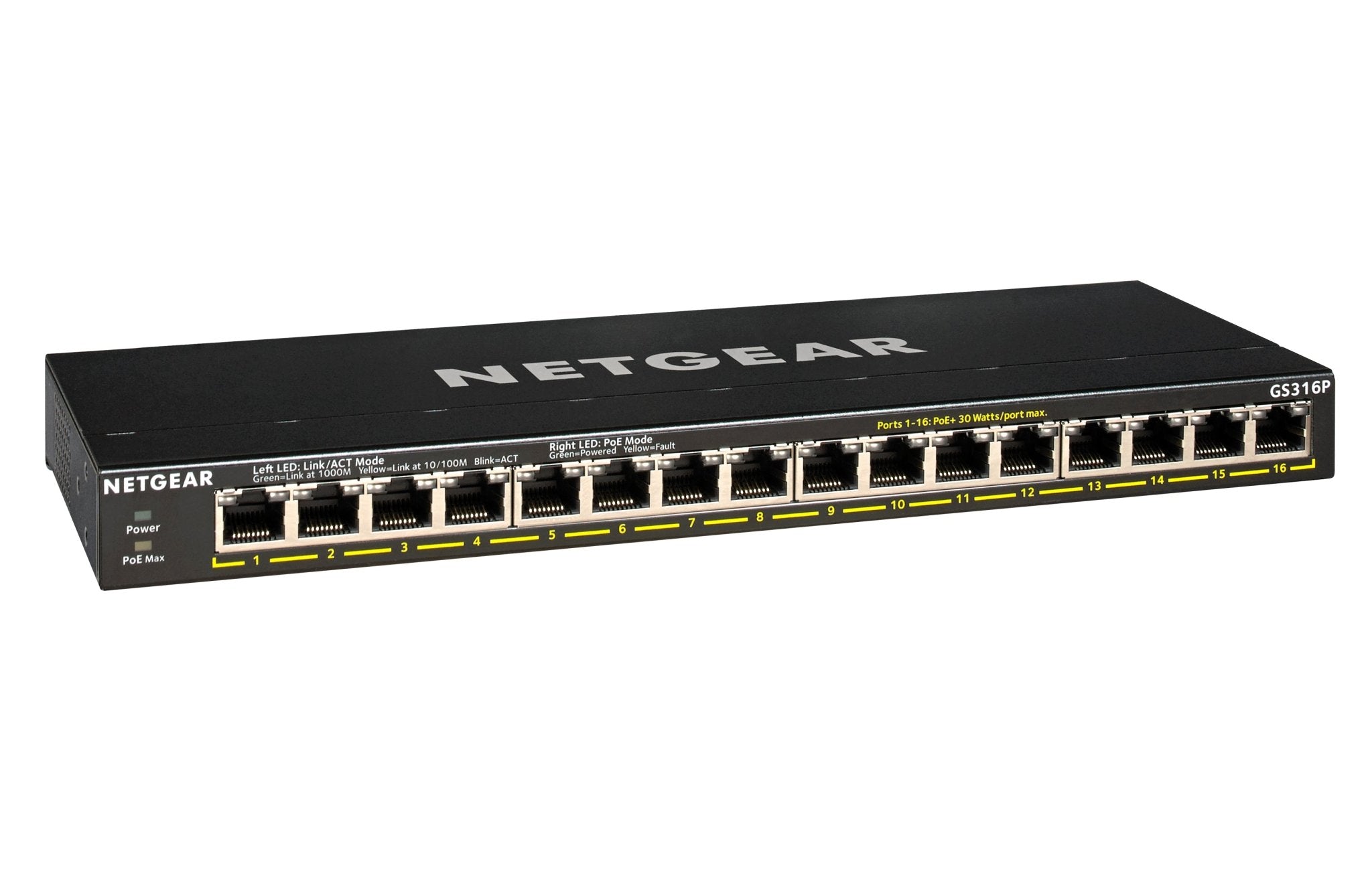 16 port Gigabit Unmanaged Switch w/ 16 PoE+ (183W), Metal, Fanless - LINKO SMART TECHNOLOGY LIMITED