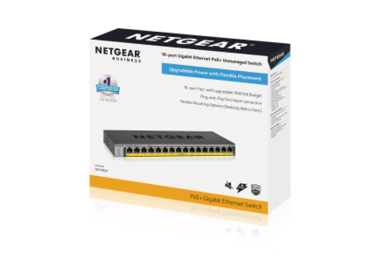 16 port Gigabit Unmanaged Switch w/ 16 PoE+ (76W), Metal, Fanless - LINKO SMART TECHNOLOGY LIMITED