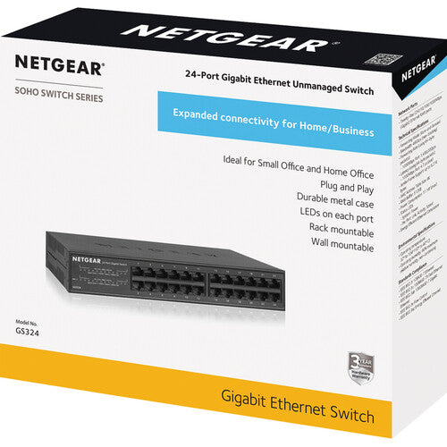 24 port Gigabit Unmanaged Switch (with Rack mount kit)