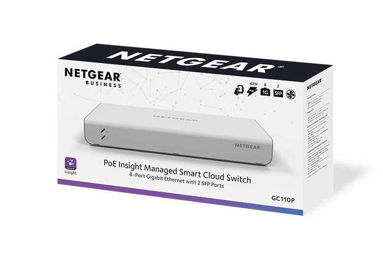 8 - port Gigabit PoE (62W) Insight Managed Smart Cloud Switch w/ 2 SFP, Fanless - LINKO SMART TECHNOLOGY LIMITED