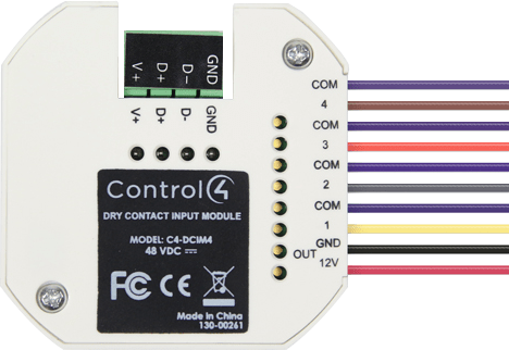 4-Channel Bus Dry Contact Input Module