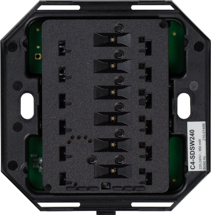 Square Dual Load Wireless Switch, 240V (Neutral)