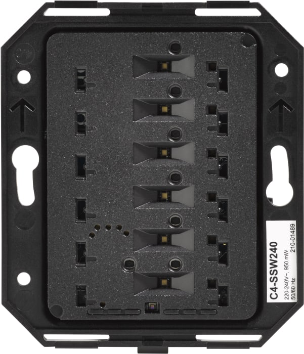 Square Wireless Switch, 240V (Neutral)