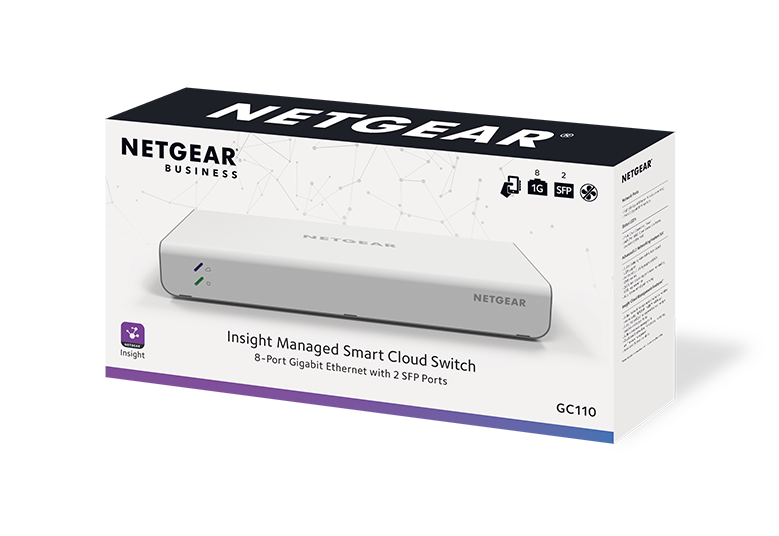 8-port Gigabit Insight Managed Smart Cloud Switch, Fanless