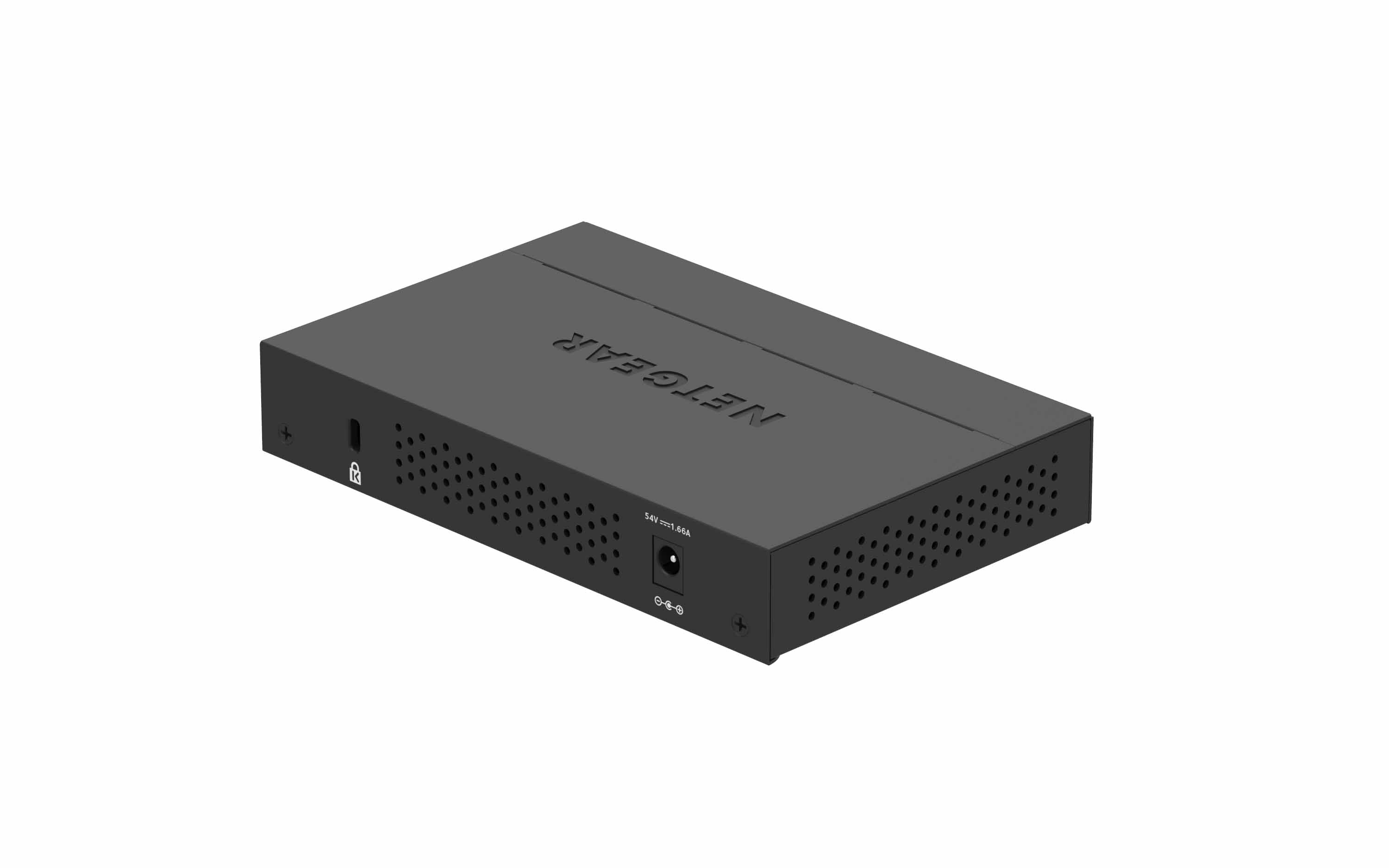 5-port Gigabit Unmanaged Switch w/4 PoE+ (83W), Metal, Fanless