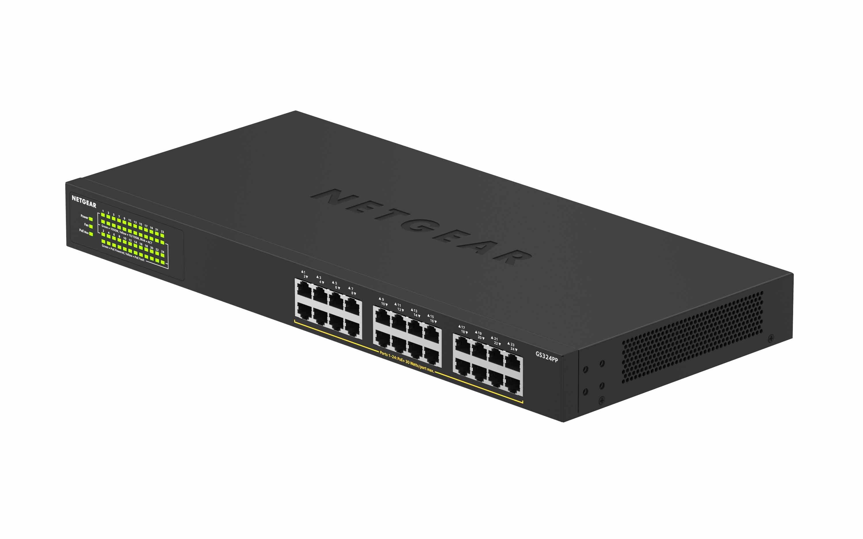 24 port Gigabit Unmanaged PoE+ Switch (24 PoE+ ports, 380W)