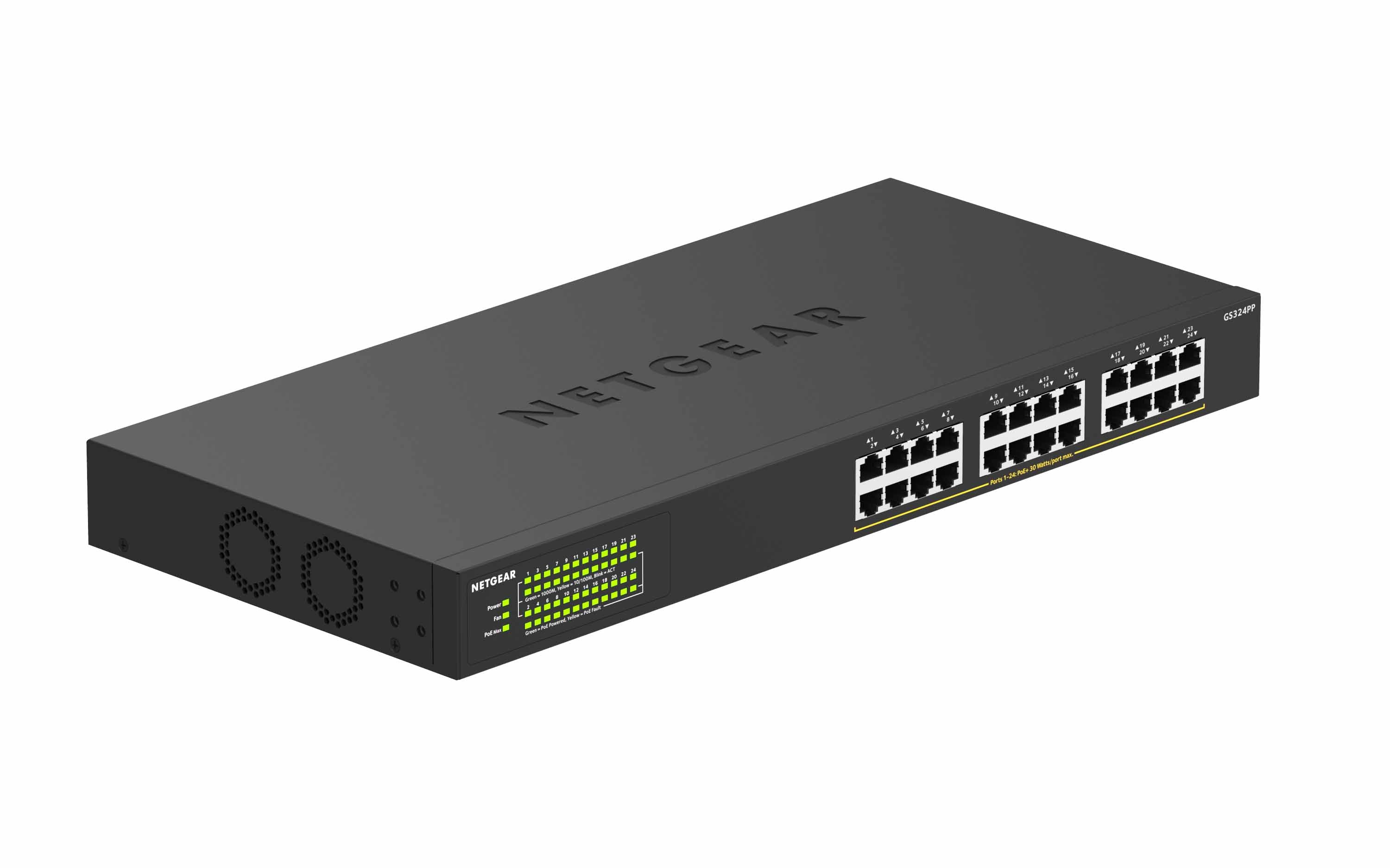 24 port Gigabit Unmanaged PoE+ Switch (24 PoE+ ports, 380W)