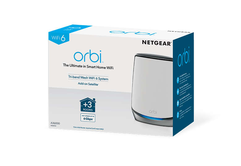 Orbi WiFi 6 AX6000 Mesh WiFi Satellite Unit