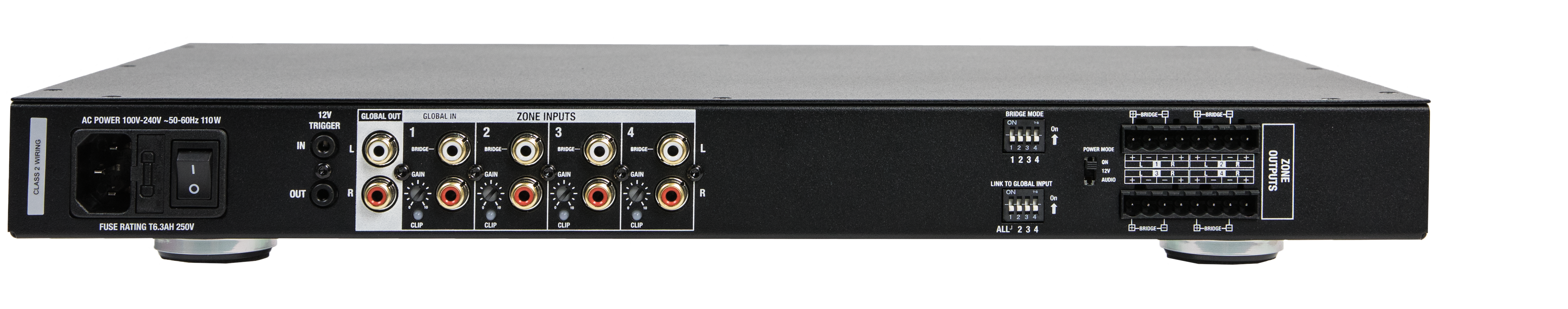 4-Zone/8-Channel Power Amplifier