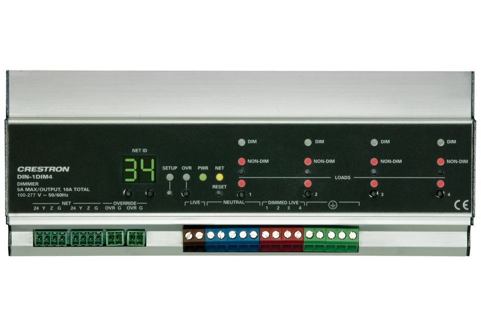 Crestron 4 channels of dimming Phase - Synchronous Detection Circuity 120 to 277 Volt 50/60 Hz operation - LINKO SMART TECHNOLOGY LIMITED