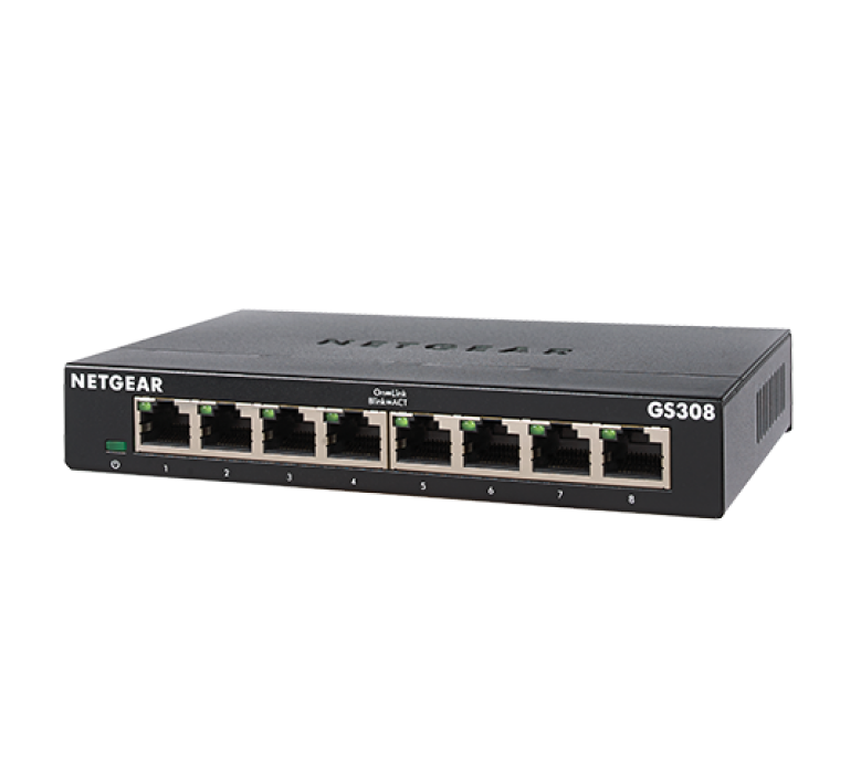 8 port Gigabit Unmanaged Switch, Metal, Fanless
