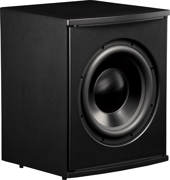 InRoom Silver Sub with RackAmp 700 DSP (4-ohm woofer enclosure painted finish)