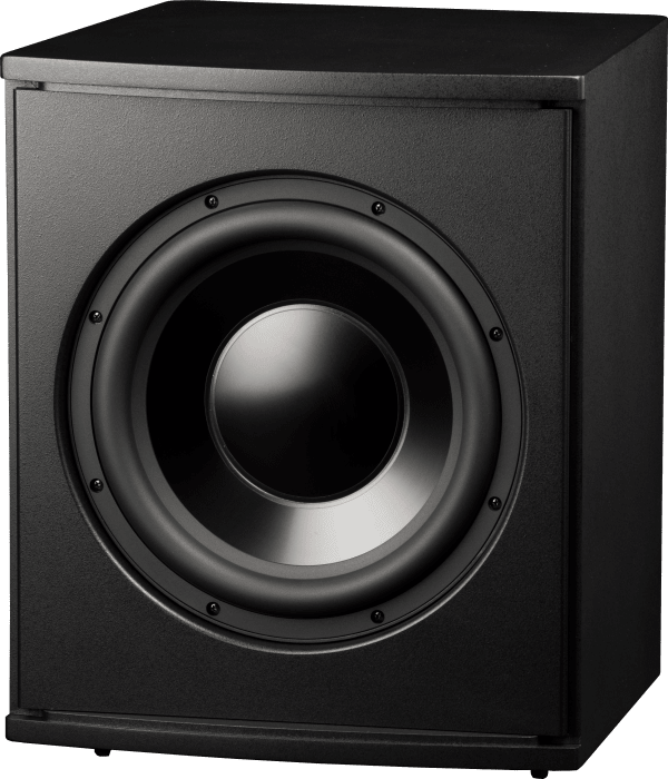 InRoom Silver Sub with RackAmp 700 DSP (4-ohm woofer enclosure painted finish)