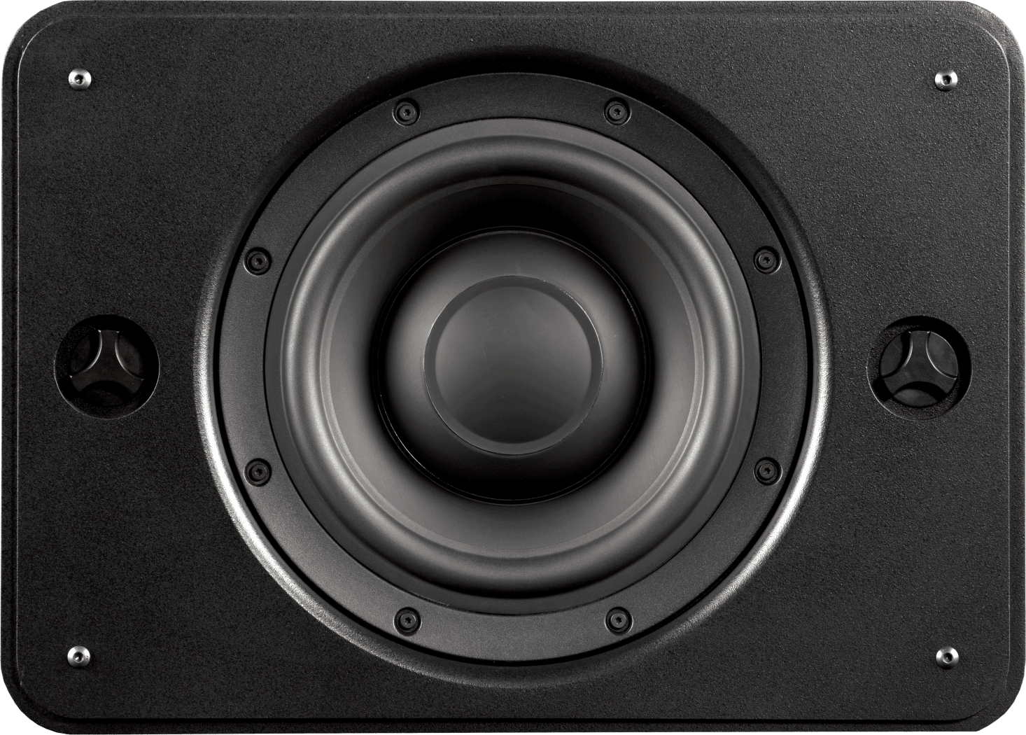 2 OnWall Bronze SlimSubs with RackAmp 700 DSP (two 8-ohm woofer enclosures painted finish)