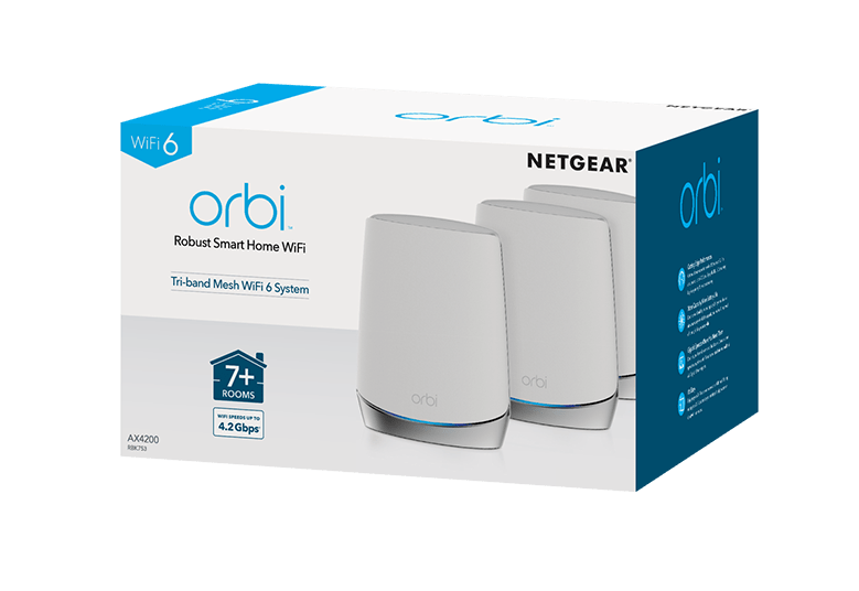 Orbi WiFi 6 AX4200 Mesh WiFi System (RBK753) - LINKO SMART TECHNOLOGY LIMITED