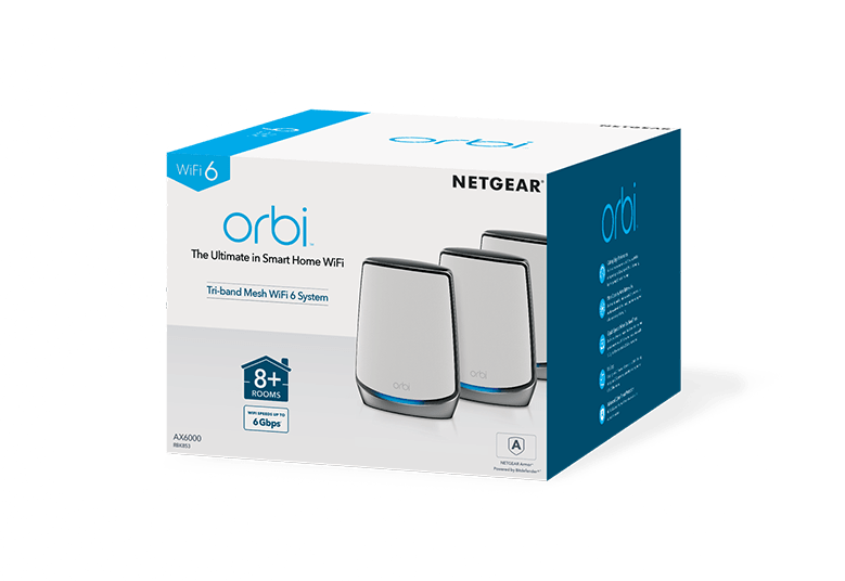 Orbi WiFi 6 AX6000 WiFi Mesh System (RBK853) - LINKO SMART TECHNOLOGY LIMITED
